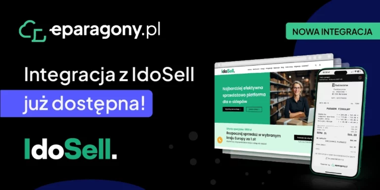 Integracja IdoSell z eparagony.pl dostępna na platformie. Wystawiaj paragony online w IdoSell