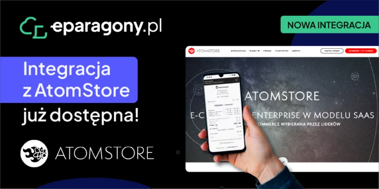 Integracja AtomStore i eparagony.pl. Wystawiaj e-paragony fiskalne w AtomStore!